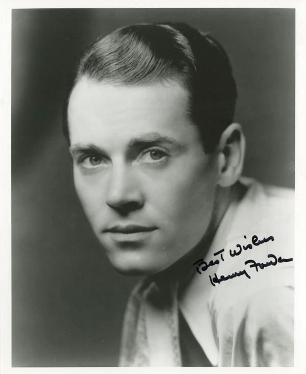 Henry Fonda Classic American Actor Autographed 8x10 Photograph